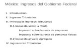 México: Ingresos del Gobierno Federal