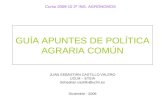 GUÍA APUNTES DE POLÍTICA AGRARIA COMÚN