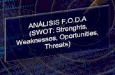 ANÁLISIS F.O.D.A  (SWOT:  Strenghts , Weaknesses,  Oportunities , Threats)