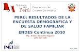 RESULTADOS DE LA ENCUESTA  DEMOGRÁFICA Y DE SALUD FAMILIAR ENDES 2007 - 2008