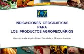INDICACIONES  GEOGRÁFICAS PARA LOS  PRODUCTOS AGROPECUÁRIOS