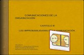 COMUNICACIONES DE LA ORGANIZACIÓN CAPITULO III        LAS IMPROBABILIDADES DE LA COMUNICACIÓN