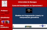 Universidad  de Managua Curso de Investigación de Operaciones I