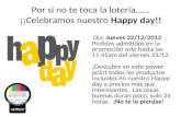 Por si no te toca la lotería…… ¡¡Celebramos nuestro  Happy day !!