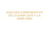 ANALISIS COMPARATIVO DE LA IGMR 1975 Y LA IGMR 2000