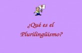 ¿Qué es el  Plurilingüismo?