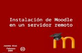 Instalación de Moodle en un servidor remoto