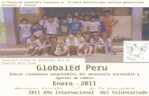 GlobalEd Peru  Educar ciudadanos responsables del desarrollo sostenible y agentes de cambio