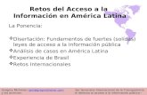 Retos del Acceso a la  Información en América Latina