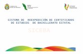 SISTEMA DE  REEXPEDICIÓN DE CERTIFICADOS DE ESTUDIOS  DE BACHILLERATO ESTATAL