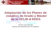 Adaptación de los Planes de estudios de Grado y Máster de la UCLM al EEES   Tomás López Moraga