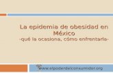 La epidemia de obesidad en México -qué la ocasiona, cómo enfrentarla-