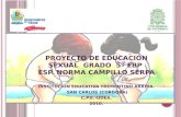 Proyecto de educación sexual  grado  5º  ebp ESP. NORMA CAMPILLO SERPA