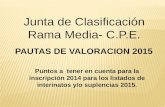 Junta de Clasificación Rama Media- C.P.E.