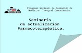 Seminario  de actualización  Farmacoterapéutica.