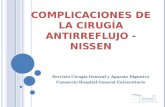 Complicaciones de la cirugía  antirreflujo  -  nissen