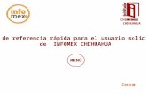 Guía de referencia rápida para el usuario solicitante de  INFOMEX CHIHUAHUA