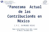 “Panorama  Actual de las Contribuciones en México”