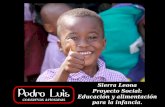 Sierra Leona Proyecto Social: Educación y alimentación para la infancia.
