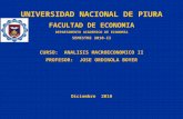 UNIVERSIDAD NACIONAL DE PIURA FACULTAD DE ECONOMIA DEPARTAMENTO ACADEMICO DE ECONOMIA