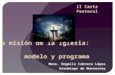 La misión de la Iglesia:  modelo y programa