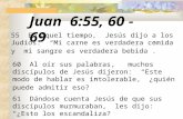 Juan 6:55, 60  -  69