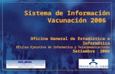 Presentación del Sistema de información  Vacunación 2006