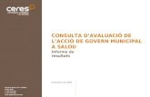 CONSULTA D’AVALUACIÓ DE L’ACCIÓ DE GOVERN MUNICIPAL A SALOU