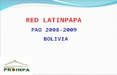 RED LATINPAPA  PAO 2008-2009  BOLIVIA