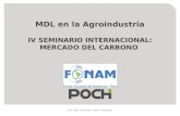 MDL en la Agroindustria IV SEMINARIO INTERNACIONAL: MERCADO DEL CARBONO