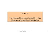 Tema 1.  La Normalización Contable y las Normas Contables Españolas