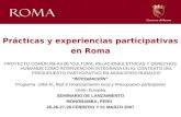 Prácticas y experiencias participativas  en Roma