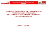 PROPUESTA ELECTORAL DE LA COMISIÓN DE PROFESIONALES Y TÉCNICOS  DEL COMANDO DE CAMPAÑA CARABOBO