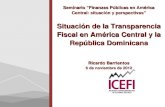 Seminario “Finanzas Públicas en América Central: situación y perspectivas”