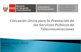 Concesión Única para la Prestación de los Servicios Públicos de Telecomunicaciones