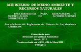 MINISTERIO  DE MEDIO AMBIENTE Y RECURSOS NATURALES
