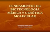 FUNDAMENTOS DE BIOTECNOLOGÍA MÉDICA Y GENÉTICA MOLECULAR