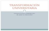 TRANSFORMACIÓN UNIVERSITARIA