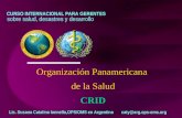 Organización Panamericana  de la Salud CRID