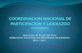COORDINACION NACIONAL DE PARTICIPACION Y LIDERAZGO -CONASPALI-
