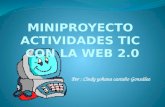MINIPROYECTO ACTIVIDADES TIC  CON LA WEB 2.0