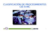 CLASIFICACIÓN DE PROCEDIMIENTOS CIE-9-MC