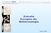 Estudio Europeo de  Biotecnología