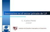 Innovacion en el sector privado de LP