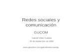 Redes sociales y comunicación