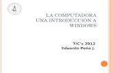 LA COMPUTADORA UNA INTRODUCCIÓN A WINDOWS