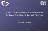 A252119: Formación Sindical sobre Trabajo, Familia y Libertad Sindical Carmen Benitez