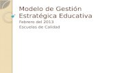 Modelo de Gestión Estratégica Educativa