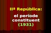 IIª República: el període constituent (1931)