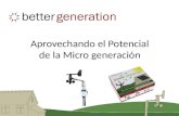 Aprovechando el Potencial de la Micro generación
